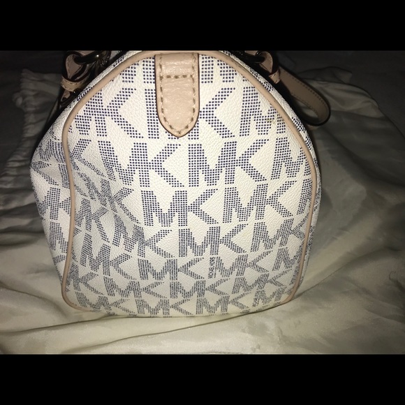 Michael Kors Large white and navy Grayson - Picture 5 of 10